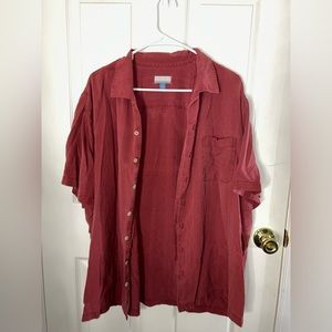 Men’s short sleeve button up